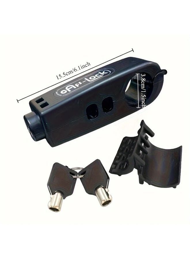 Orange Universal Electric Bike Motorcycle Anti Theft Brake Accelerator Lock Key - Image 4